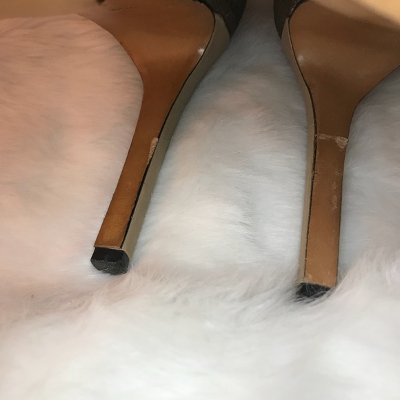 Badgley Mischka Fido Bronze Heeled Ankle Booties - Picture 6 of 8